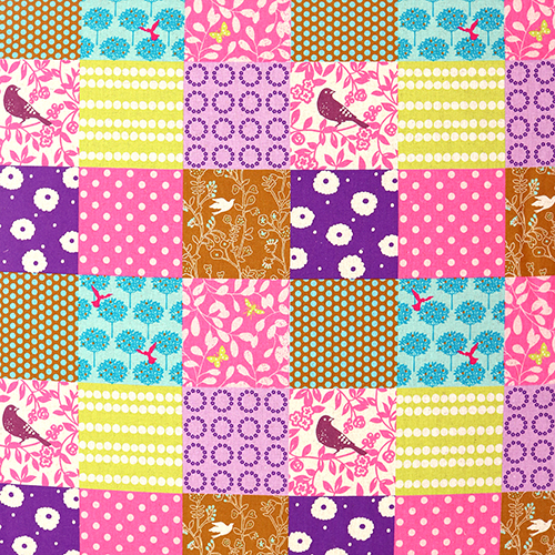 Geschichte Gemustertes Patchwork-Quadrate 4
