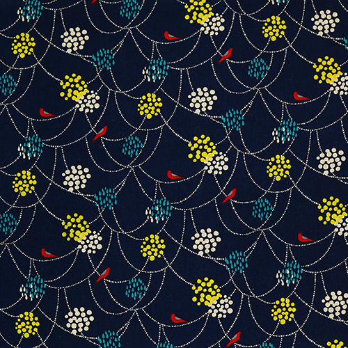 Oiseaux Sur Fleurs À Pois Suspendues 4