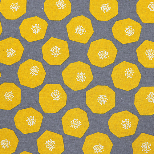 Sanfter Geometrischer Blumenprint Stoff von Echino Fabrics