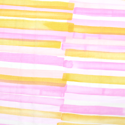 Grace Rayures Peintes  la Main Tissu par Kokka