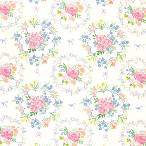 Corsage Vintage Pastellstoff Fabric Godmother