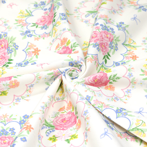 Corsage Vintage Pastellstoff Fabric Godmother 2