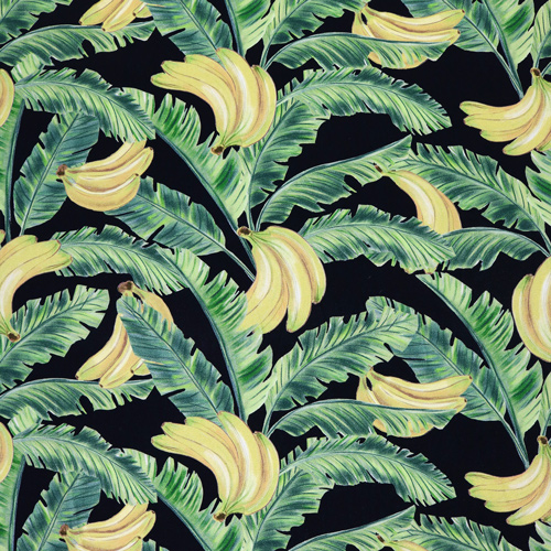 Miami Tropische Bananenbl&auml;tter Fabric Godmother