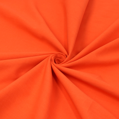 Palma Lawn Orange Uni-Stoff Fabric Godmother