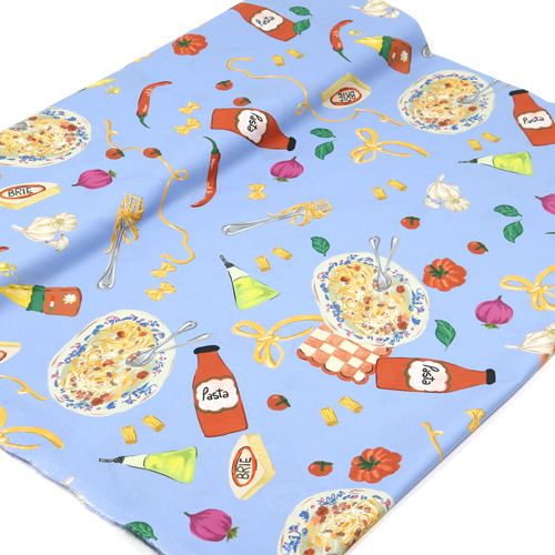 Pranzo Pasta-Mittagessen-Stoff Fabric Godmother 3