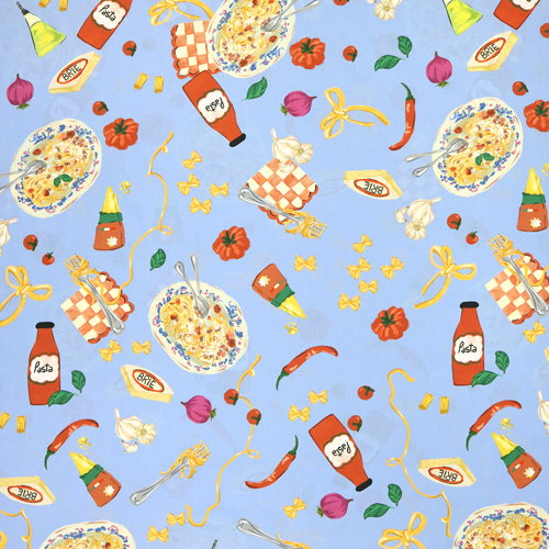 Pranzo Pasta-Mittagessen-Stoff Fabric Godmother 4