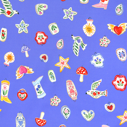 Charmed Lucky Trinket Stoff Fabric Godmother