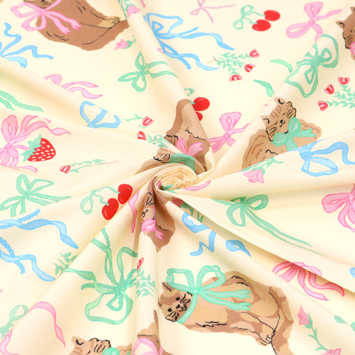 Martha Bow Katzen Stoff Fabric Godmother 2