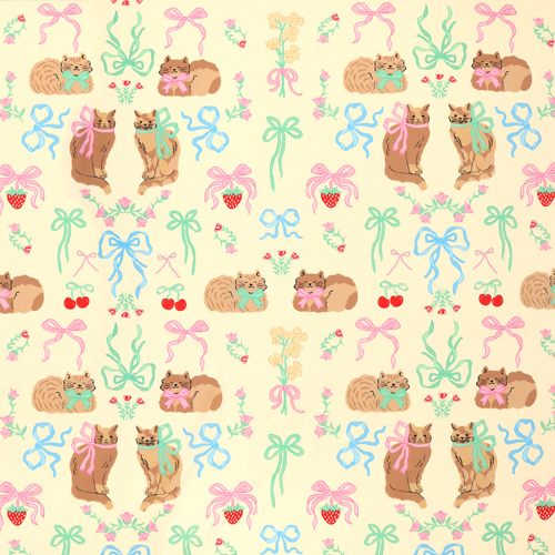 Martha Bow Katzen Stoff Fabric Godmother 4