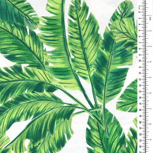 Bahama Feuilles Tropicales Vertes Fabric Godmother 1