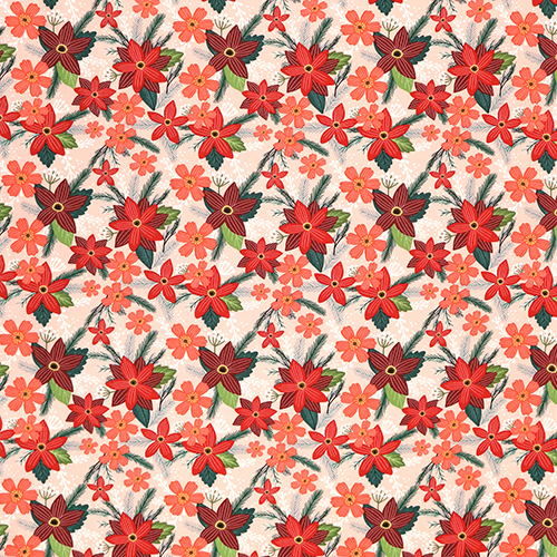 Espíritu Feliz Flores Y Follaje De Navidad 4
