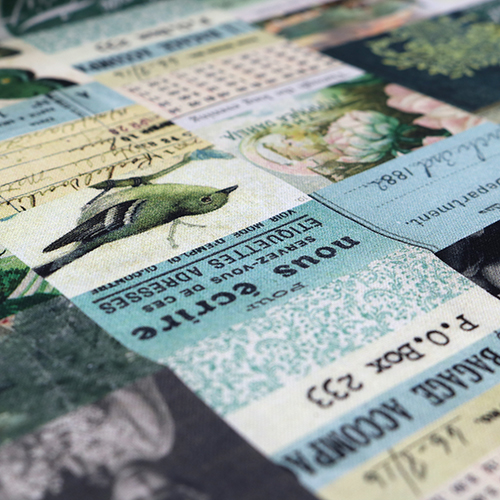 Collection De Palettes De Bandes Collage Turquoise Tim Holtz 5