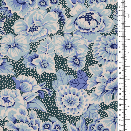 Floral � Pois Bleu Kaffe Fassett Des Archives 1