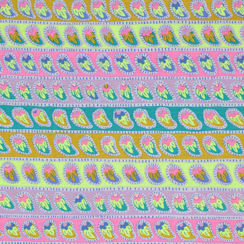 Rayures Cachemire Lavande Kaffe Fassett Des Archives Tissu par Free Spirit