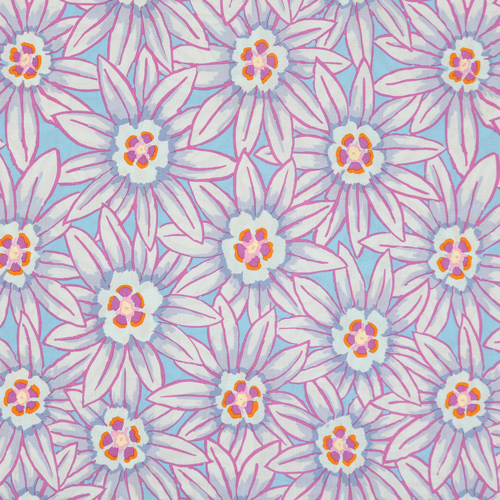 Potentilla Blue Kaffe Fassett Des Archives Tissu par Free Spirit