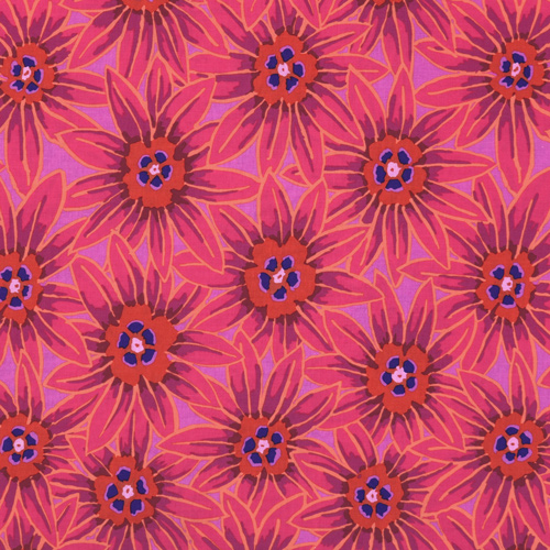 Potentilla Red Kaffe Fassett Des Archives Tissu par Free Spirit