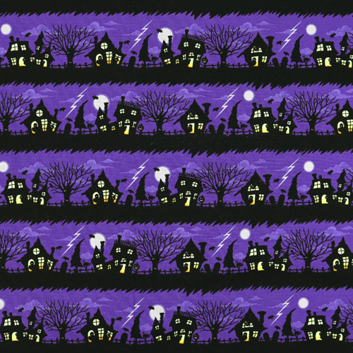 Moonlit Mischief Spooky Street Bord&uuml;re