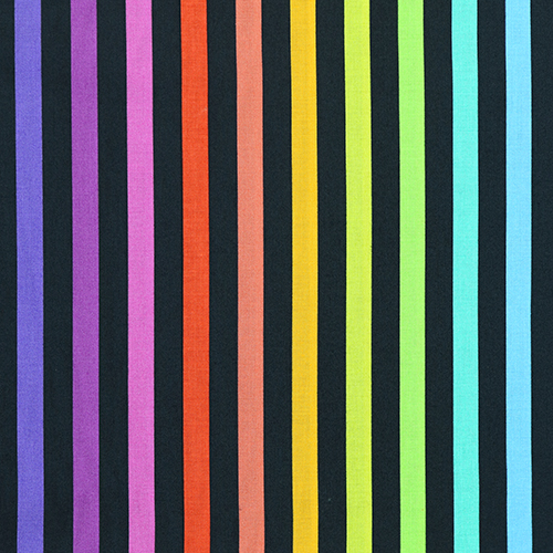 Tula Pink Disco Stripe Carbon Graywork