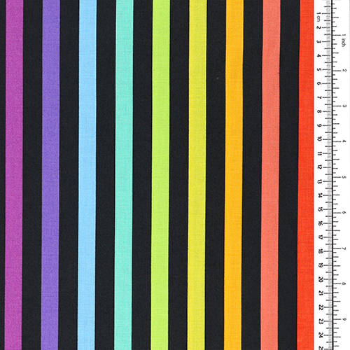 Tula Pink Disco Stripe Carbon Graywork 1