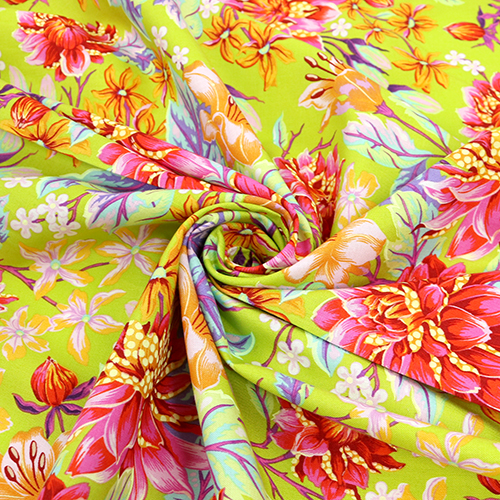 Tula Pink Hallo Dahlia Moonbeam Limette Floral 2