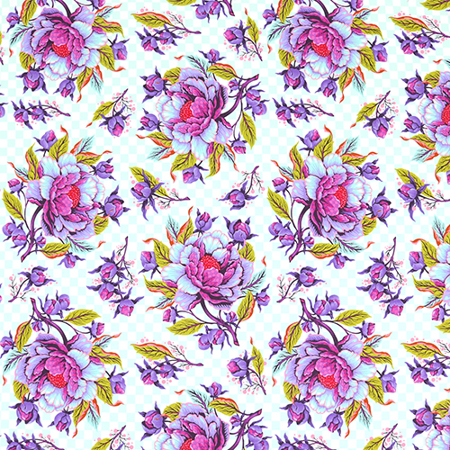 Tula Pink Peony for Your Thoughts Nova Checkerboard 4