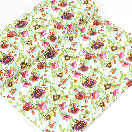 Tula Pink Junge Liebe Mondstrahl Hahnentritt Floral 3