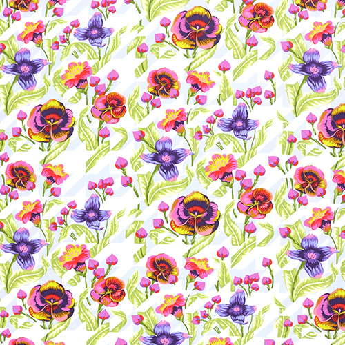 Tula Pink Amour De Chiot Nova Pied-De-Poule Floral Tissu par Free Spirit