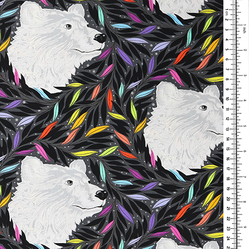 Tula Pink Just Bearly Graywork 1