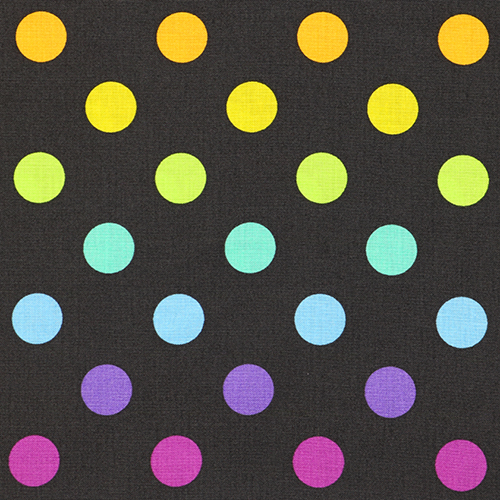 Tula Pink Disco Pom Pom Large Dots Carbon Graywork