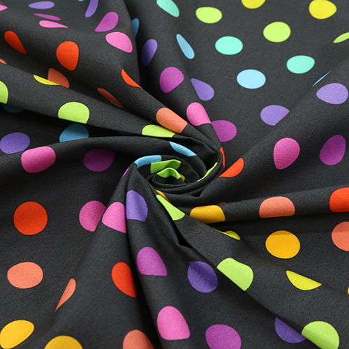 Tula Pink Disco Pom Pom Large Dots Carbon Graywork 2