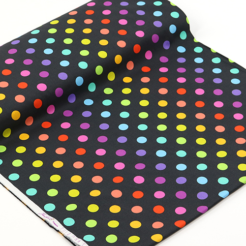 Tula Pink Disco Pom Pom Large Dots Carbon Graywork 3