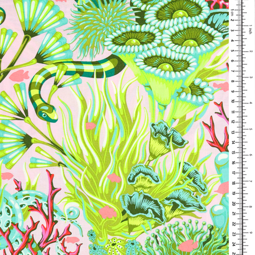 Tula Pink Reef What You Sew Serpent De Mer Coralline 1