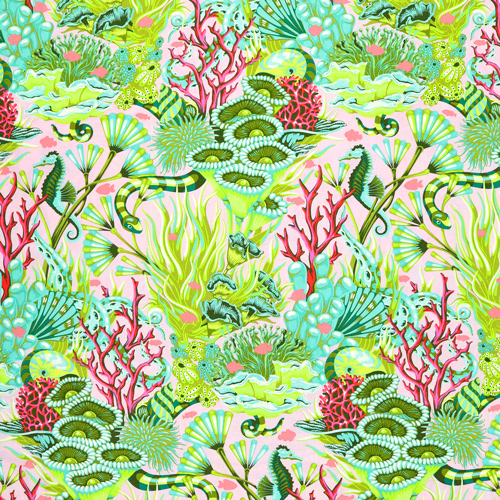 Tula Pink Reef What You Sew Serpent De Mer Coralline 4