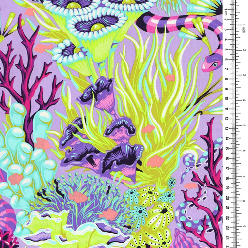 Tula Pink Reef What You Sew Serpent De Mer Ultraviolet 1