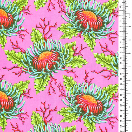 Tula Pink Floral Reef Amis & An�mones Corallines 1