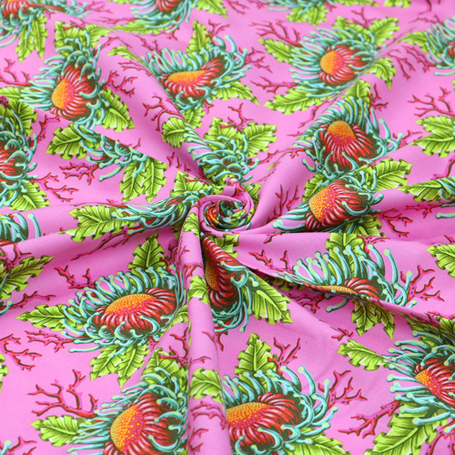 Tula Pink Floral Reef Amis & An�mones Corallines 2