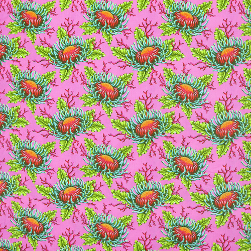 Tula Pink Floral Reef Amis & An�mones Corallines 4