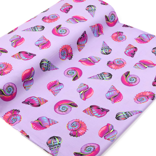 Tula Pink Floral Reef Lil Shelly Ultraviolet 3
