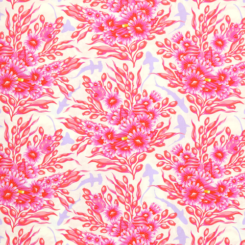Tula Pink Floral Reef Requins De L'Ombre Delphine