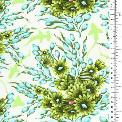 Tula Pink Floral Reef Squali Ombra Alghe Marine 1