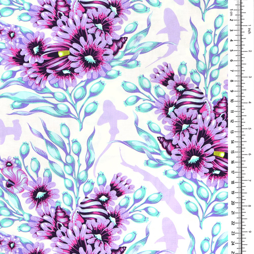 Tula Pink Floral Reef Requins Ombres Ultraviolets 1