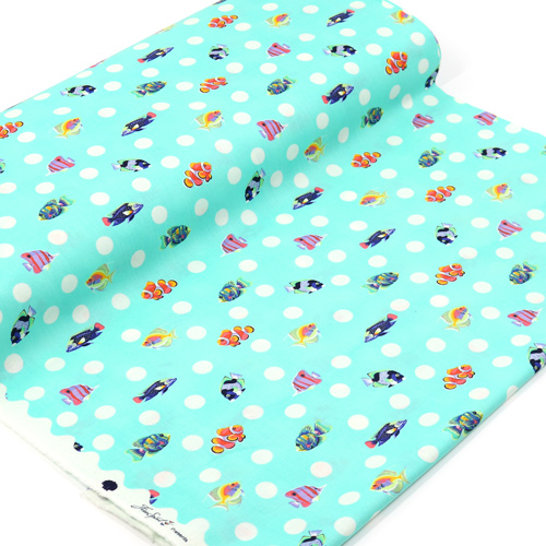 Tula Pink R�cif Floral Passage Scolaire �cume De Mer 3