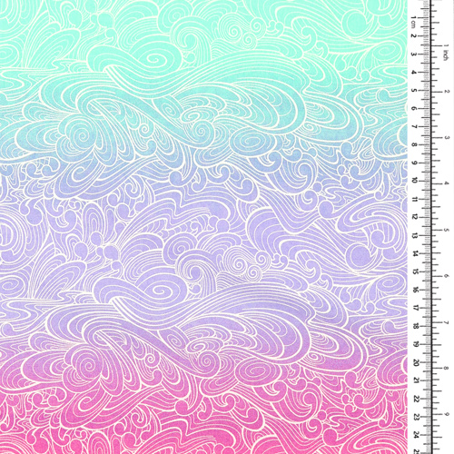 Tula Pink R�cif Floral Courant Violent Plong�e Profonde 1