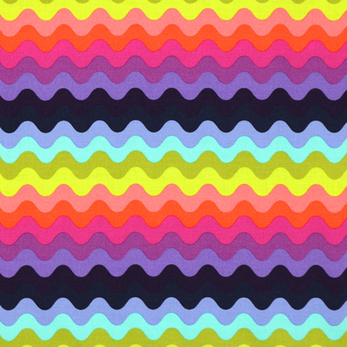 Tula Pink Barriera Floreale Cavaliere Delle Onde Immersione Profonda