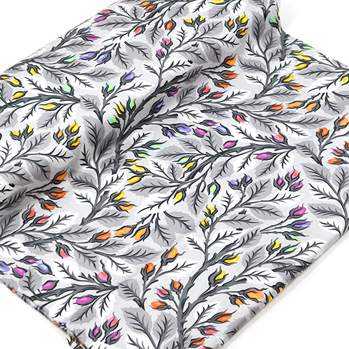 Tula Pink Meilleurs Bourgeons Travail Gris Extra Large 3