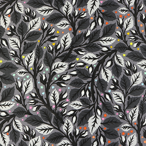 Tula Pink Tuer Dans L’¼uf Travail Gris Extra Large Tissu par Free Spirit