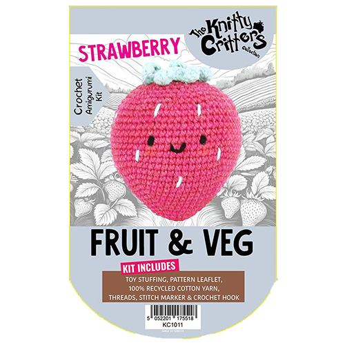 Kit De Crochet Copains En Pochette Fraise par Habico