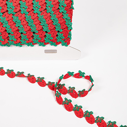 Dentelle  Bordure Fraise 15 Mm par Habico