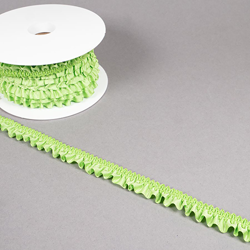 Ruban Extensible  Volants Froncs 20 mm - Vert par Habico