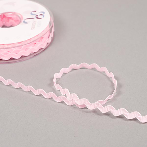 Passamaneria A Zigzag Retrò 5 Mm - Rosa Baby